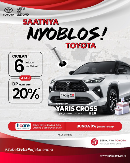 Promo Toyota Yaris Cross DP 20%